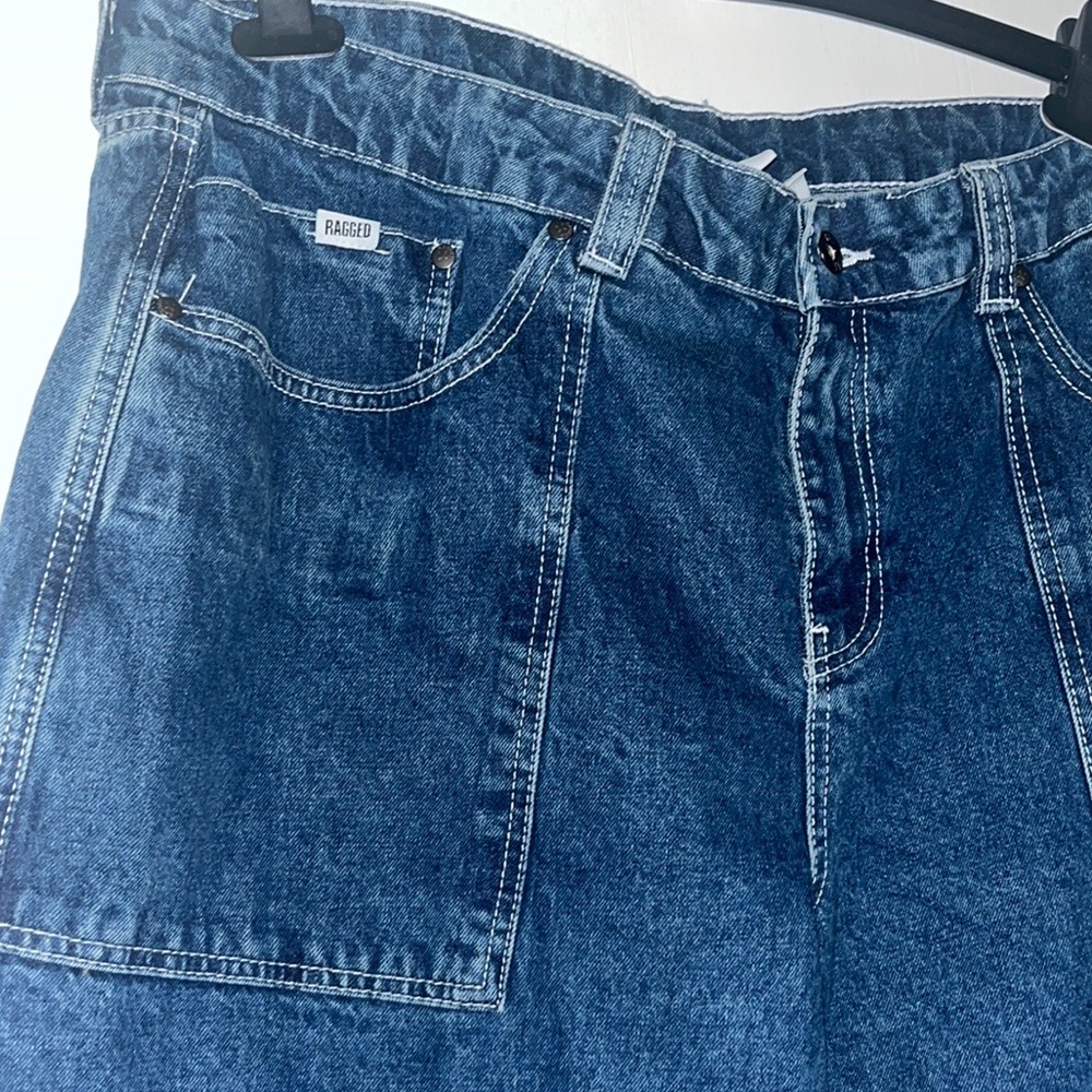 Ragged Denim Cargo Jeans JNCO Like
